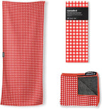 Nomadix Original Towel - Perfect for Beach, Pool, Travel, Camping, Yoga - Made with Recycled Materials - Super Absorbent - Sand Resistant - Gingham Red - 72.5x30
