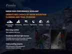 Fenix HM65R Dual Beam 1400 Lumen LED Headlamp, with EdisonBright Accessory case Bundle