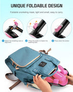 Greatever Full Face Snorkel Mask, Snorkeling Gear for Adults with Latest Dry Top Breathing System and Detachable Camera Mount, Foldable Snorkel Mask Adult, Snorkels Anti-Fog & Anti-Leak