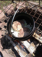 Cuisiland 8.5QT Cast Iron Potjie Cauldron Pot with Lid & 3 Legs – Pre-Seasoned South African-Style Campfire Pot for Outdoor Cooking, Soups, Stews & Braising – Heavy-Duty Cast Iron Dutch Oven