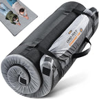 3 Inch GAIALOOP Thick Memory Foam Camping Mattress Sleeping Pad [Car/Tent/Cot] Glamping Portable Floor Mat Roll Up Futon Mattress for Guests Sleepover