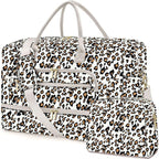 Travel Duffle Bag Weekender for Women - Carry-On Overnight Personal Item Bag with Shoe Compartment & Wet Pocket Large Weekend Tote Bags with Toiletry Hospital Bags for Labor and Delivery