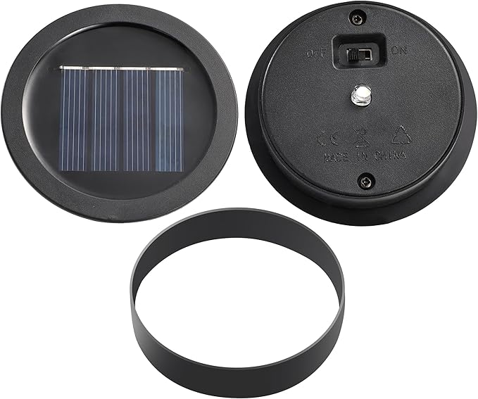 Cooo 2 Pack Mosaic Solar Lantern Outdoor Waterproof IP68 Hanging Projection Light Hidden Lid Pear-Shaped Lantern with Rope Handle Solar Powered Auto On for Patio Garden Fence Table - Neon Mosaic