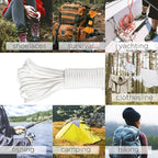 TECEUM 5/32" Paracord Rope 1000 – 1000ft / 200ft / 100ft / 50ft – Tactical Parachute Cord 4mm – 45+ Colors – Nylon String for Survival & Camping Gear – Stripe Cord for Survival – Utility Rope