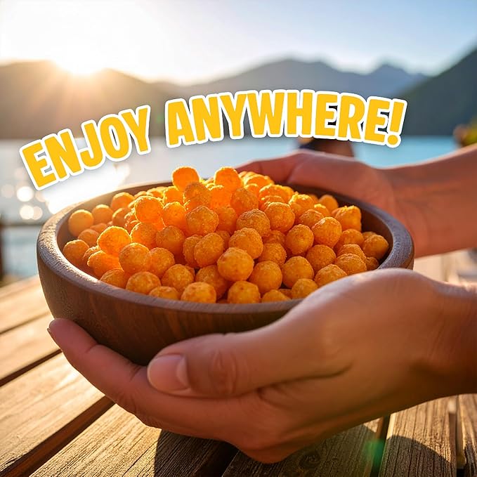 Twin Peaks Protein Puffs - (Garlic Parmesan), Keto Friendly, Low Carb Snack (300g, 21g Protein, 2g Net Carbs, High Protein, Healthy Crunchy Snack)