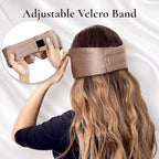 Zenssia 100% Mulberry Silk Sleep Mask Eye Mask for Man and Woman with Adjustable Headband, Full Size Large Sleep Mask & Blindfold for Total Blackout for All Night Sleep, Travel & Nap-Taupe