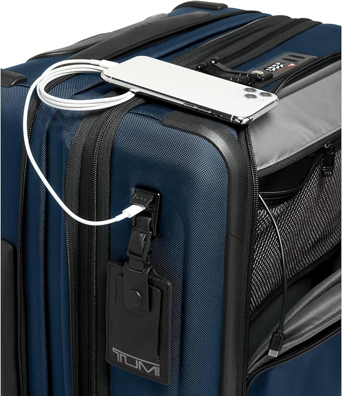 TUMI Alpha Continental Dual Access 4-Wheeled Carry-on Luggage - Rolling, Lightweight Suitcase - Secure Suitcase with Lock