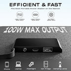 MARBERO 100W Portable Solar Panel 100 Watt 20V Foldable Solar Panel Charger for Power Station QC3.0 USB & DC Output >23% High Efficiency IP68 Waterproof for Camping Outdoor Home RV Blackout Cloudy