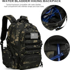 30L Military Tactical Backpack for Men 3 day Assault Pack Molle Daypack Army Hiking Rucksack (BlackMix)