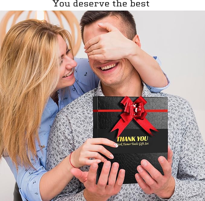 Multitools Gfit Set for Men, 3-in-1 Multi-tools Set "THANK YOU" Includes a Multi-Hammer, Utility Knife & Tactical Flashlight, EDC Gears for Car, Camping & Emergency, Gifts For Dad Husband Him