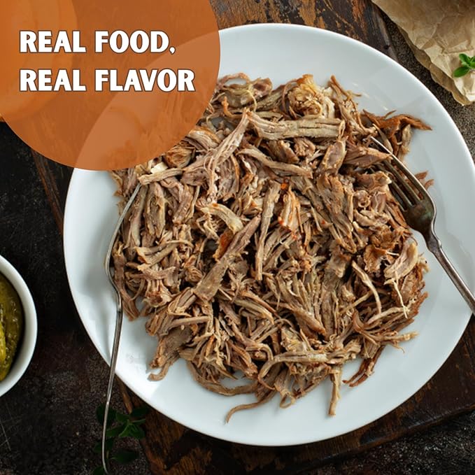 Nutristore Freeze-Dried Pulled Pork | Premium Emergency Survival Food | Long Shelf Life | Protein-Rich Prepper Pantry Staple | Beef, Chicken, Sausage, and More | Bulk Food Storage, 1-Pack