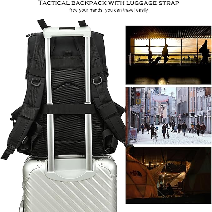 Military Tactical Backpack 45L/25L 3 Day Assault Pack Molle Daypack Hiking Backpack for Men and Women