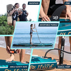 InnoExpo 11' Inflatable Stand Up Paddle Boards with Premium Accessories, Wide Stable SUP Paddle Board Design, Non-Slip Comfort Deck for Youth & Adults