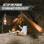 OneTigris Tetra Ultralight Tent, Upgraded, 1-2 Person, Waterproof, 3 Season, Ideal for Camping Hiking Trekking Backpacking Bushcraft