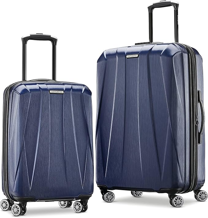 Samsonite Centric 2 Hardside Expandable Luggage with Spinners | True Navy | 2PC SET (Carry-on/Medium)