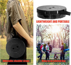 2PCS Upgraded Collapsible Stool Thickened Set, Portable Stool Folding Stools, Foldable Chair for Camping Fishing Hiking BBQ and Outdoor Activities - Max 400lbs（Black）