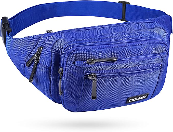 CXWMZY Fanny Packs For Women & Men Waist Pack Hip Bum Bag with Multi-Pockets Large Capacity Waterproof Casual Bum Bag for Disney Traveling Casual Cycling Running Hiking
