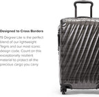TUMI - 19 Degree Lite 4 Wheel Luggage - Lightweight and Highly Durable, Modern Contour, Hard Shell Men's and Women's Suitcase - 21.75" International Carry-On, Black Graphite