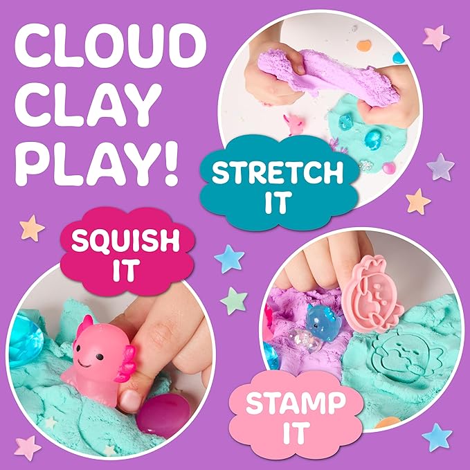 Creativity for Kids Sensory Table with 29-Piece Color Party Kit & 3 Themed Sensory Packs Bundle - Farm, Axolotl & Outer Space Activities (Ages 3+)