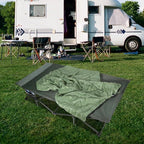 REDCAMP 39.4" W Extra Large Camping Cot for Adults 500lbs, Oversized Tall Sleeping Cots Heavy Duty, XXL Cots Portable for Outdoor Indoor Office, Dark Grey