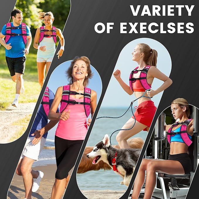 Weighted Vest Woman - Womens Weight Vest for Walking, Strength Training Weight Vests for women, Reflective Stripe Fitness Vest for Workout Running Jogging