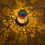 Homemory Solar Lanterns Mushroom Lights Outdoor Waterproof Garden Decor Women Gifts for Birthday, LED Hanging Solar Lights Metal Lantern Decoration Outside for Yard, Patio, Backyard, Porch, Lawn