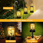 Bichon Dog Gifts for Women/Men Bichon Frise Solar Lanterns Birthday Dog Lovers Lantern Pet Loss Dog Memorial Lights Solar Garden Decoration for Yard, Patio,Backyard,Porch Torches Light