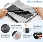 10 Set Compression Packing Cubes for Travel Essentials,Compressible Expandable Packing Cubes for Suitcase,OlarHike Luggage Organizer Bags for Travel,Handy Helper for Organizing Clothes(Black)