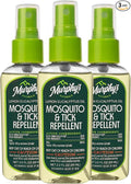 Murphy's Naturals Mosquito & Tick Bug Repellent Spray, Oil of Lemon Eucalyptus for Skin + Outdoor Gear, 2 Ounce Pump, 3-Pack