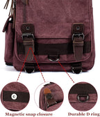 Leaper Retro Crossbody Bag Sling Bag Canvas Messenger Bag for Men Women Shoulder Bag Crossbody Handbags Satchel Travel Bag