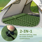 Sleeping Pad for Camping, Ultralight Inflatable Sleeping Mat with Pillow Built in Foot Pump, Durable Compact Air Mattress for Camping Essentials, Backpacking, Hiking, Tent, Traveling