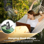 Portable Fan Rechargeable, 20400mAh Cordless Battery Powered Fan with LED Lantern, USB C Battery Operated for Travel Bedroom Home Camping Tent Office Beach Desk Fishing Table