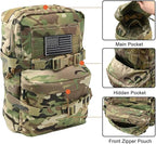 Tactical Mini Molle Hydration Pack,Molle Hydration Carrier with US Flag Water Resistant,Hydropack for Tactical Vest Backpack