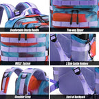 Military Tactical Backpack 45L Large Tactical Backpack for Men, Hiking Rucksack With Bottle Holder