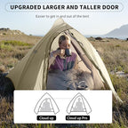 Naturehike Cloud-Up Tent Lightweight Backpacking Tent with Footprint - Free Standing Ultralight Camping Hiking Backpack Tents