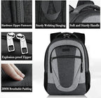 BIKROD Travel Laptop Backpack Men, School Backpacks for College Teen Boys Water Resistant Back Pack, Business Anti Theft Slim Sturdy Computer Bag Gifts Fits 15.6 Inch Laptop