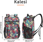 Kalesi Cooler Backpack 36 Cans Lightweight Insulated Backpack Cooler Leak-Proof Travel Camping Lunch Backpack Outdoor Cutlery Backpack for Men and Women