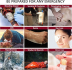 Advanced Comprehensive First Aid Kit with Well Organized Labelled Compartments Removable MOLLE System First Aid Trauma Kits for Car, Home,Camping, Office and etc.-401 Piece