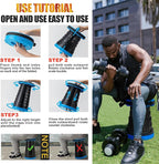 2025 2PCS Upgraded Collapsible Stool Thickened Set, Portable Stool Folding Stools, Foldable Chair for Camping Fishing Hiking BBQ and Outdoor Activities - Max 500lbs (Blue)