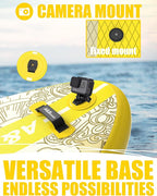 ABBOARD Inflatable Stand Up Paddle Boards - Extra Wide Fishing Paddleboard,Cool Design,Ultra Stable Standup SUP,5 Handles,15 D-Rings, Camera Mount,10L Dry Bag,100L Backpack, Youth/Adults