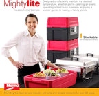 Metro Mightylite ML180XL Top Load Insulated Food Carrier - Professional-Grade Multipurpose Pan Carrier, Insulated Cooler and Food Warmer with Extra Capacity Lid - 45 qt or 5 Pan Capacity