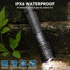 Flashlight Rechargeable LED High Lumens - 99,000 Lumens Super Bright Flashlights with 5 Modes, Adjustable，Waterproof Powerful Flash Light for Home, Camping(2 Pack)