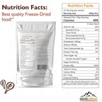 MOUNTAIN ESSENTIALS Freeze-Dried Diced Beef – Fully Cooked Meat | Pre-Cooked | 240g High Protein Intake | 10 Servings | Ready-to-Eat Meal Prep | Pantry Staples, Daily Meals, Emergency Survival, Camping Food | 7-Year Shelf Life | Made in USA