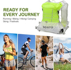 Running Hydration Vest Backpack, Lightweight Water Backpack with 1.6L Water Bladder Daypack for Women Men,Adjustable Running Vest Pack for Trail Running Hiking Cycling Race Marathon