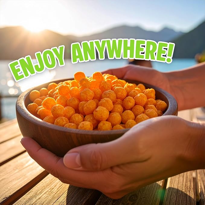 Twin Peaks Low Carb, Keto Friendly Protein Puffs, 2 Serving 12 Pack, (60g, 42g Protein, 4g Carbs)