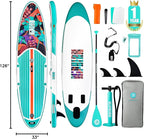 Niphean Inflatable Stand Up Paddle Board with SUP Accessories, Anti-Slip EVA Deck, 10’6’’ Inflatable Paddle Boards for Adults & Youth of All Skill Levels