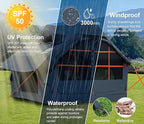 SHANQUAN Inflatable Tent with Pump,4-6 Person Instant Glamping Camping Tents House, Easy Setup Blow Up Family Tents for 4 Seasons Waterproof Inflatable Tent for Camping with Mesh Windows.