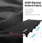 Naturehike GreenWild Camping Cot, Ultralight Folding Backpacking Cot, 60-Second Easy Set-Up, Supports 330lbs, Portable Camping Bed for Adults for Camping Hiking Travel Home