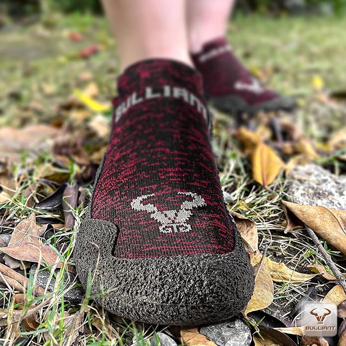 BULLIANT Men Slipper Socks,Grip Socks Hiking Water Shoes Barefoot Shoes for Outdoor Walking Exercises