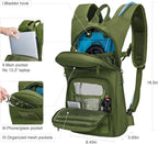 NOOLA 3L Hydration Backpack, Water Backpack with TPU Water Bladder, Tactical Hydration Pack for Men Women, Molle Water Backpack for Hiking, Biking, and Hunting